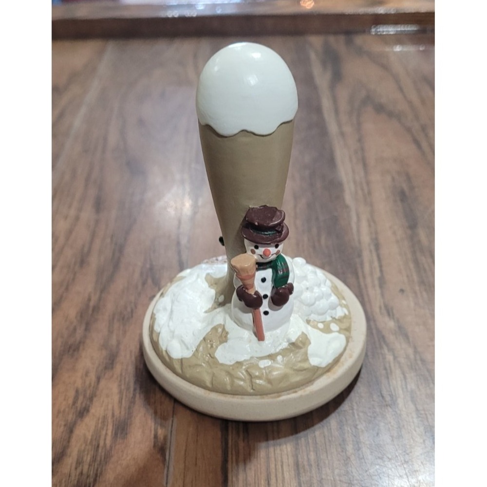 "Snowman" Cookie Stamp Brown Bag Cookie Art Company 1995 No. 15 vintage'